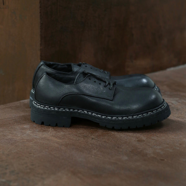 Guidi GR02V leather lace-up big toe shoes single shoes Italian handmade GD-GR02V-HEI black Cowhide